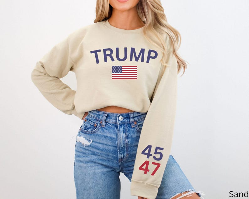 Trump Crewneck Sweatshirt | MAGA Shirt | 2024 Election Shirt | Donald Trump Sweatshirt | 45 47 President Shirt | Make America Great Again immagine 2