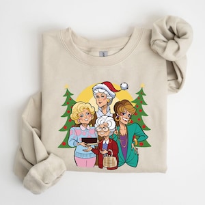 Golden Girls Christmas Sweatshirt, Christmas Sweatshirt, Golden Girls Shirt, The Golden Girls, Stay Golden Shirt