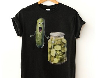 Pickled Cucumber T-Shirt, Pickle Lovers Shirt, Cucumber Meme Shirt, Humorous Meme Shirt, Funny Vegetable Lovers Shirt, Unisex Shirt