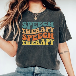 Speech Therapy Comfort Colors T-Shirt, Speech Therapist Shirt, It&#39;s A Good Day For Speech Therapy Shirt, Gift For Therapist, SPL Shirt, SPLA