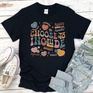 Choose To Include Inclusion Matters Autism Awareness Teacher T-Shirt, Neurodiversity T-Shirts, Autism Acceptance Gift, Special Education