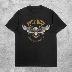 Free Bird Shirt, Freebird Graphic Tee, Old School Band T-shirt, Retro Music Shirt, Rock Band Tee, Oversized Trendy Shirts