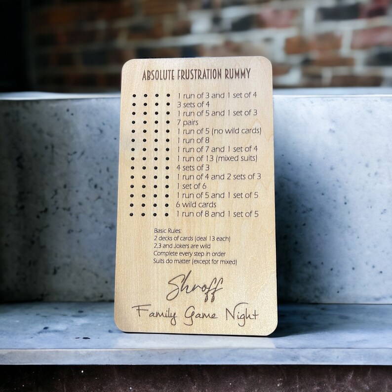 Frustration Rummy family Game Night Card Game Family Game Night Camping