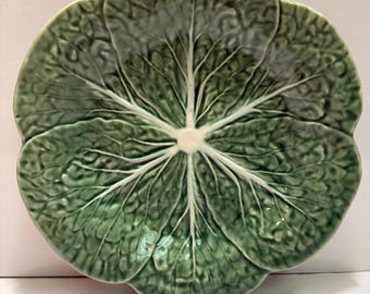 Vintage Bordallo Pinheiro Cabbage Design Serving Plate