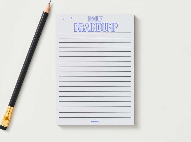 Digital Printable Notepad Designs X4 - Get All Your Thoughts Out After ...