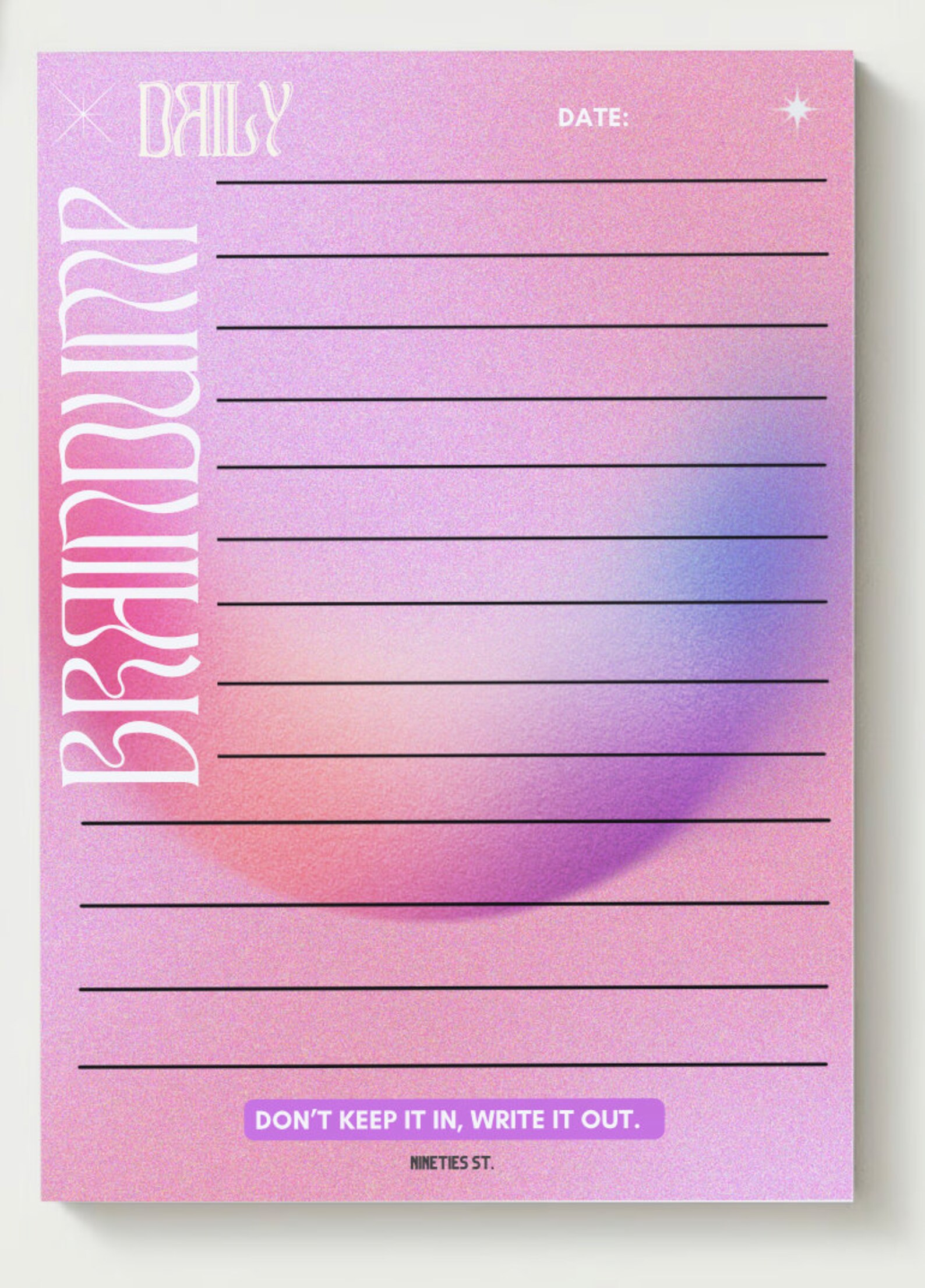 Digital Printable Notepad Designs X4 - Get All Your Thoughts Out After ...