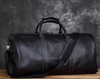 Travel Bag,Duffel Bags,Leather Bag,Men Weekend Travel Bag,Overnight Bag,Leather Gift For Men