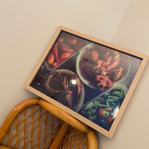 African Vegetables, Peppers and Tomatoes and Smoked Fish Food Prep Image Indoor Decor