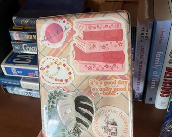 Bücherwurm Sticker Pack | Bücherwurm Aufkleber | Rosa Sticker Pack | Reader Aufkleber
