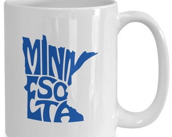 Minnesota Coffee Mug, Novelty Minnesota State Gift Ideas for Men and Women