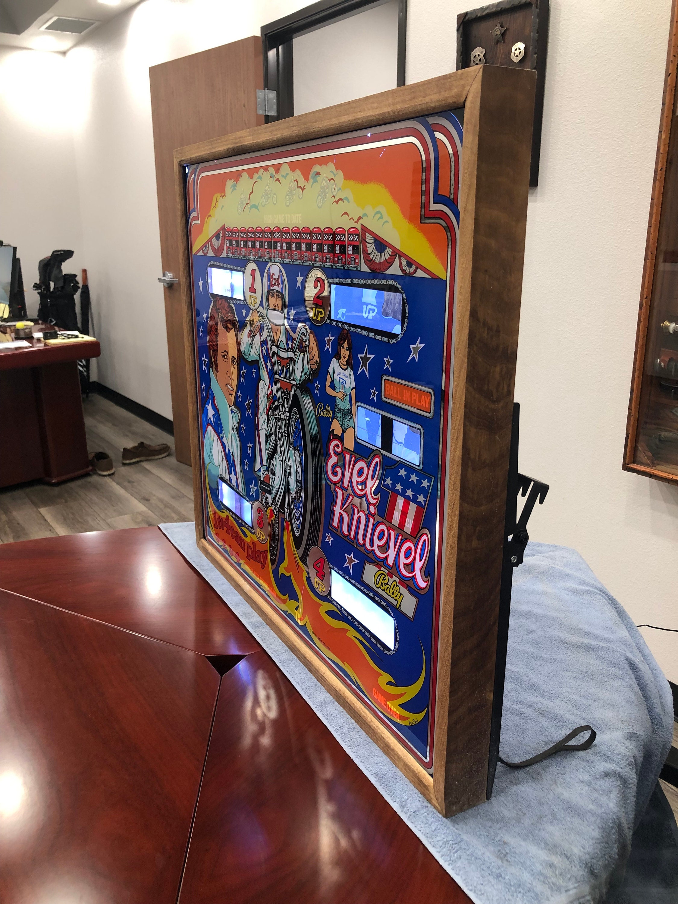 Pinball Backglass Evel Kinevel Wall Art Decor Man Cave. Etsy