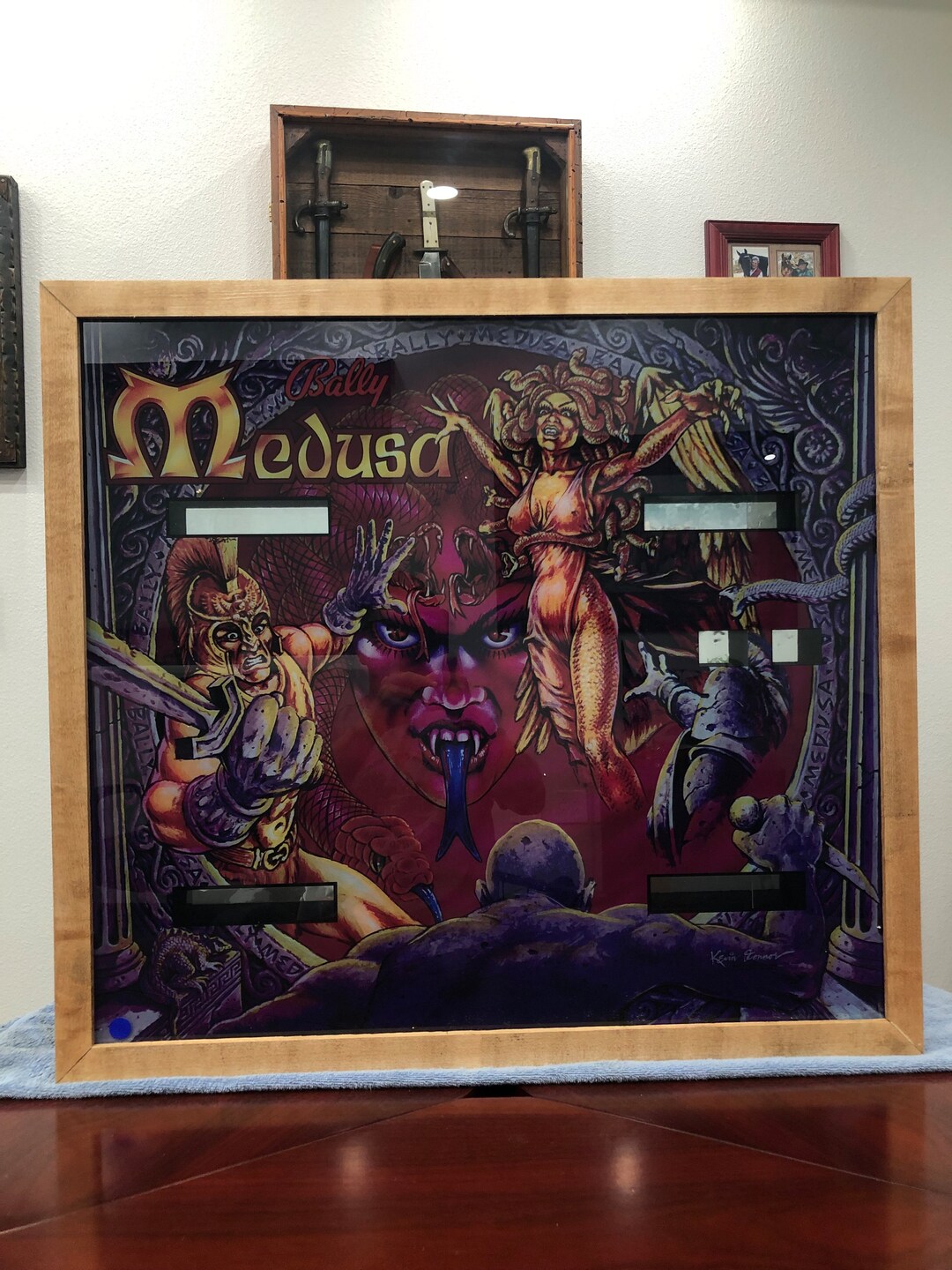 Pinball Backglass Medusa Wall Art Decor Man Cave. Etsy