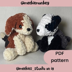 Patron au crochet pour chien/blaireau PDF | Amigurumi
