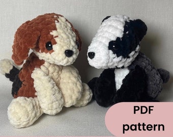 Dog/Badger Crochet Pattern PDF | Amigurumi