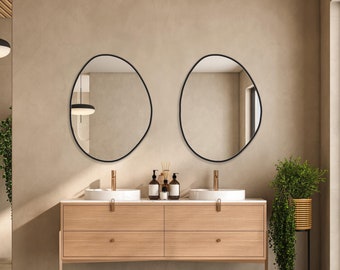 Asymmetrischer Wandspiegel, modernes Wohndekor, unregelmäßige Form