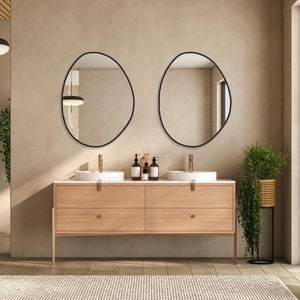 Asymmetric Mirror, Irregular Mirror, Modern Mirror Home Decor, Aesthetic Design Wall Mirror with Unique Shaped