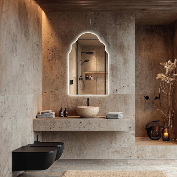 アールデコ アーチ型壁掛けミラー アールデコ アーチ型壁掛けミラー 3色☆人気☆シンプル アーチ型