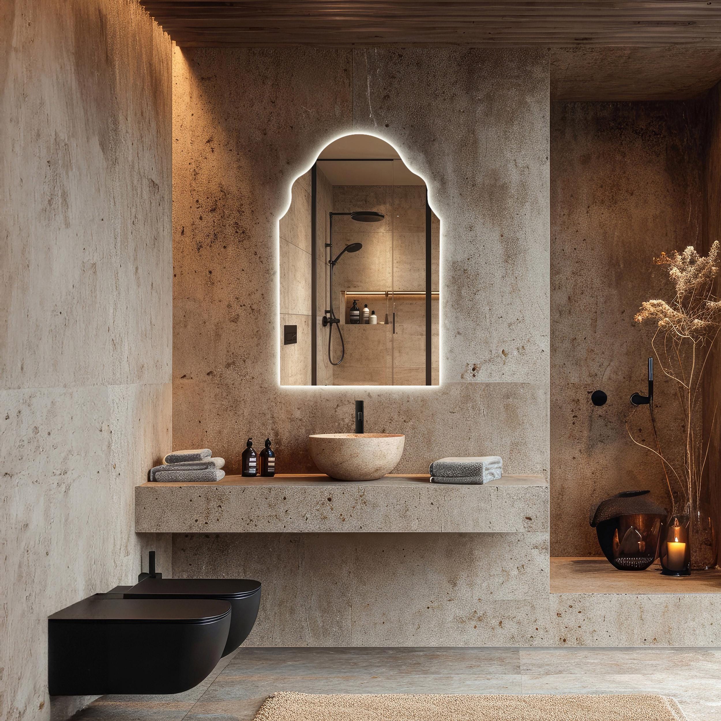 半長靴 27.5cm 大きなバスルームミラー ラウンドハンギングウォールミラー サークル