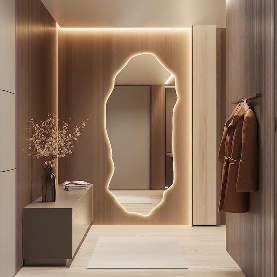 floor length dressing mirror Large Full-Length Dressing Mirror for Bedroom, Home Decor main image 1