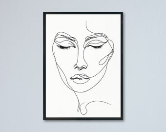 Womans face poster