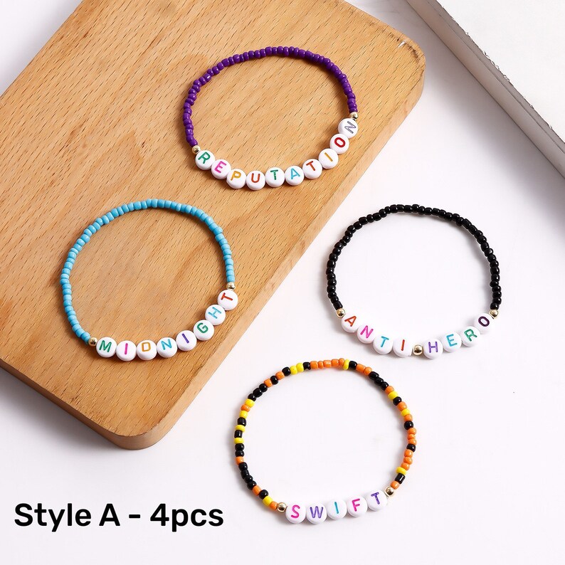 16 Packs Eras Tour Bracelet Friendship Exchange Bracelet TS Inspired