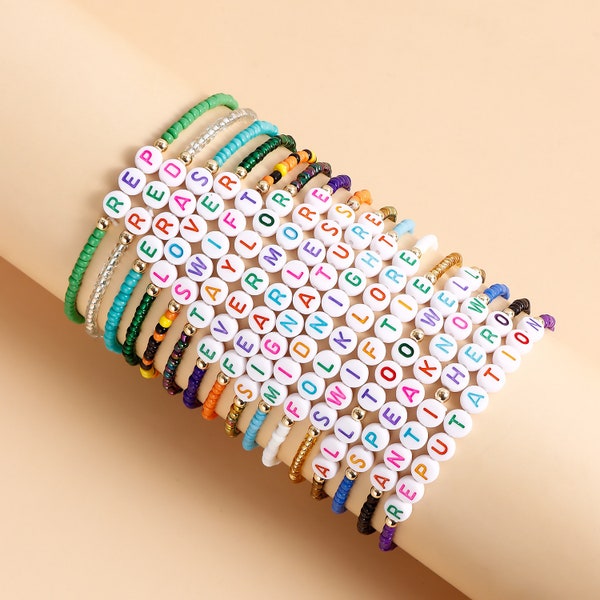 16 paquetes de pulseras Eras Tour - Pulsera de intercambio de amistad - Conjunto de pulseras inspiradas en TS- Regalo de mejor amigo -Regalo Swiftie - Regalo para hija