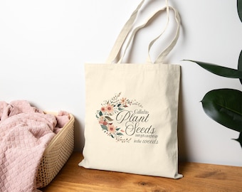 Planting Seeds - Cotton Canvas Tote Bag