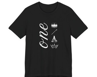 Un solo Re - Maglietta di fede cristiana - Abbigliamento religioso unisex, maglietta con la Bibbia