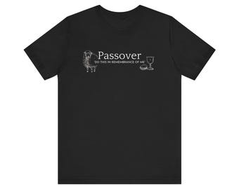 Do This Passover - Passover Seder T-Shirt: Lamb, Matzah, Wine Cup Graphic Tee