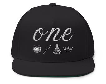One King - Embroidered Flat Bill Cap