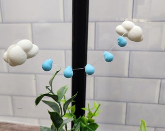 Pont d'araignées sauteuses nuage de pluie, décoration cottage, corde d'araignée, accessoires d'araignées sauteuses, imprimé en 3D, pont magnétique en néodyme