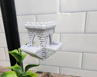 Castle Hide, Fantasy Dekor, Cottagecore 3D gedruckte Sprungspinnenverstecke, magnetisches Versteck