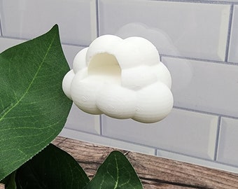 Cloud Hide, cottagecore jumping spider hide, reptile hide, spider home, 3D printed enclosure decor, magnetic hide