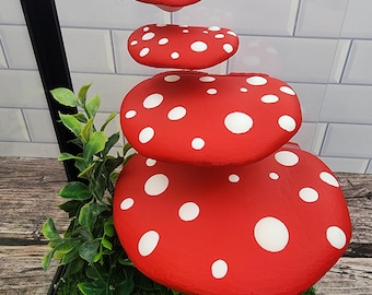Mushroom NON magnetic ledge, cottagecore reptile ledge, terrarium decor, jumping spider platform, 3D printed enclosure decor, no magnet