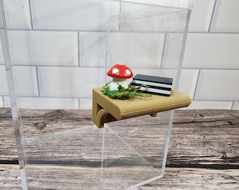 Decorated Jumping Spider Basic Shelf, Shelf Ledge, Jumping spider ledge, 3D printed, neodymium magnetic hide