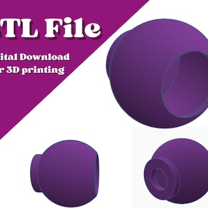 STL File for Jumping Spider hides, 3D print file for arboreal circle ball hide, back magnet mounted, INSTANT DOWNLOAD - Commercial License