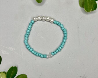 Seed Bead Bracelet With Pearls