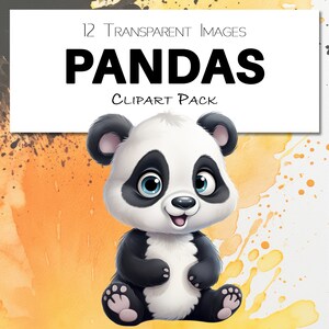 Lindo panda clipart, bebé animal clipart, uso comercial, PNG transparente, China, rojo, vida silvestre, guardería