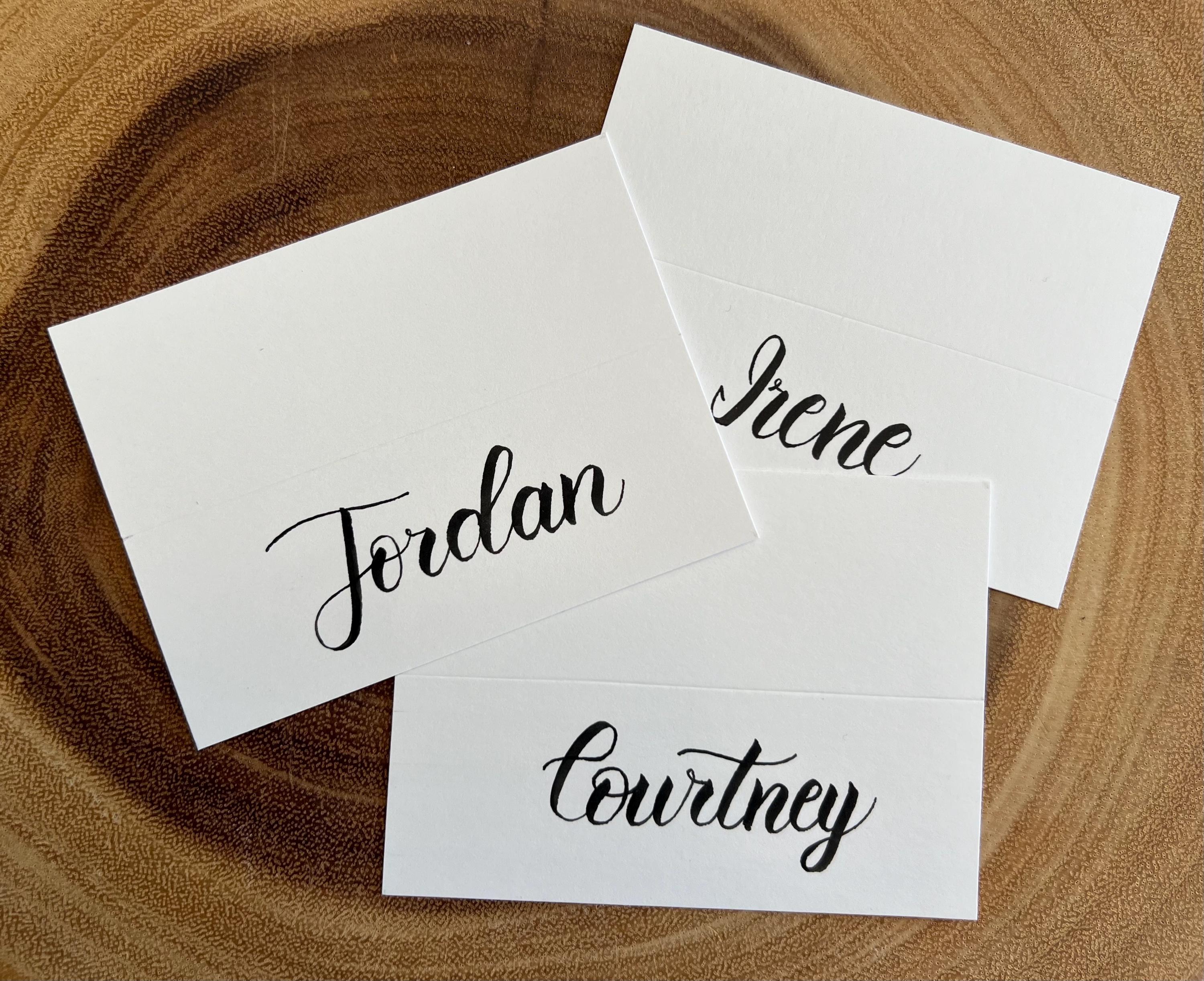 Hand Lettered Customized Placecards, Wedding Placecards - Etsy