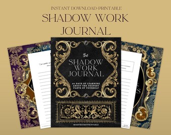 Shadow Work Journal, 30 Days of Prompts, Printable, Instant Download, 8.5x11 & A4