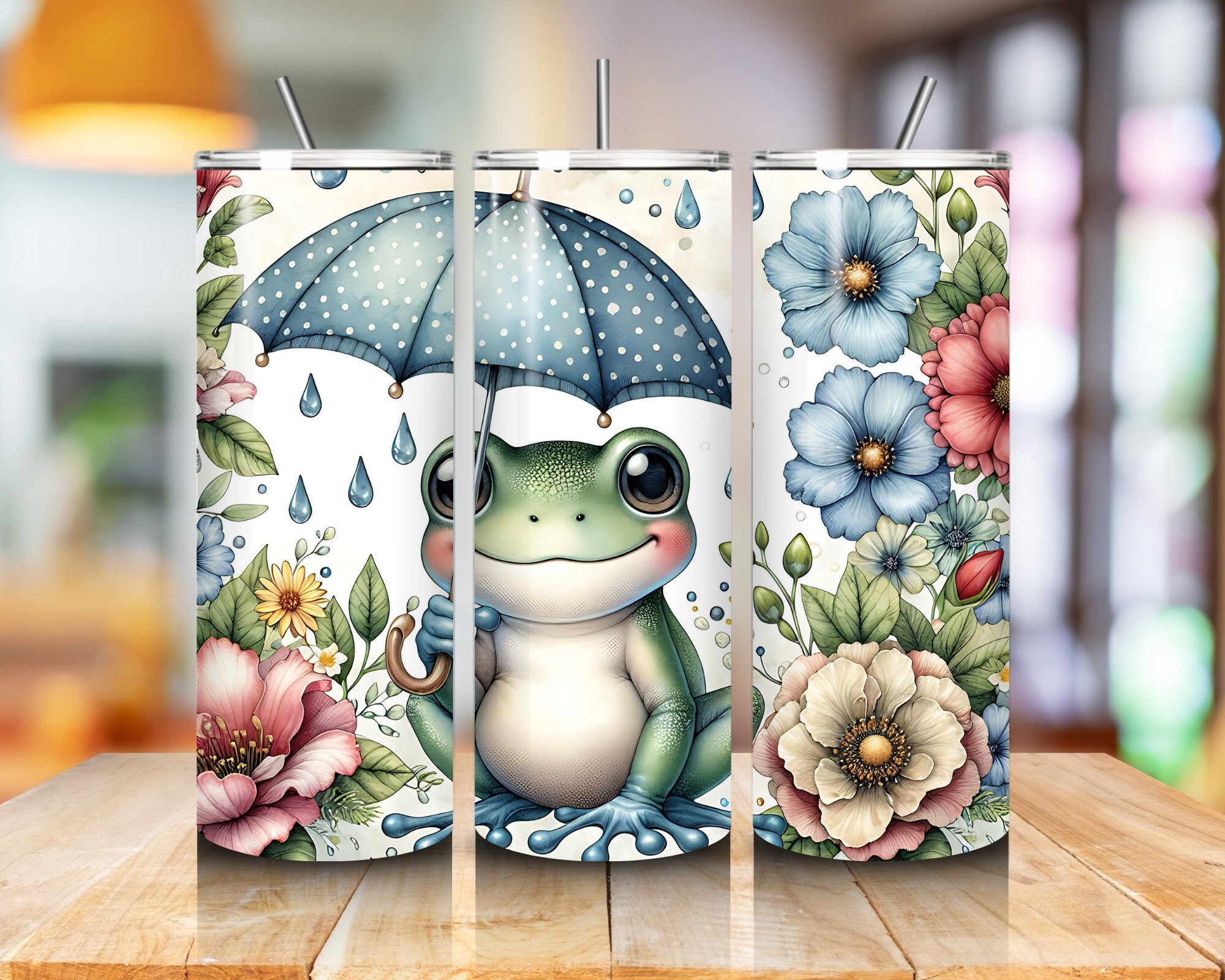 Cute Frog Tumbler Wrap Tumbler Png Animal Lover Sublimation Design ...