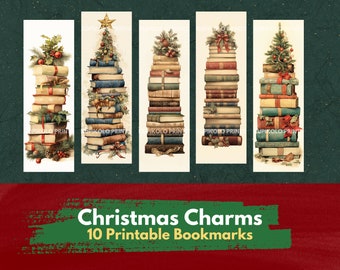 Weihnachten Charms, Weihnachten Lesezeichen, Winter Lesezeichen, Lesezeichen, Printable Lesezeichen, PDF, herunterladbar, Lesezeichen Bundle