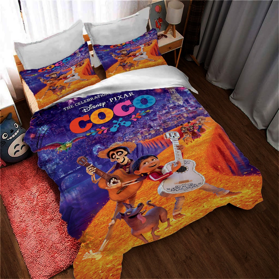 Disney Coco Bedding Set Kids Duvet Covers Bedding Set Etsy