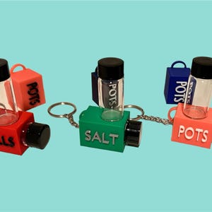 Customizable Pill/Salt Holder | Daily Salt Carrier | Daily Pills  | Daily Electrolytes | Daily Creatine