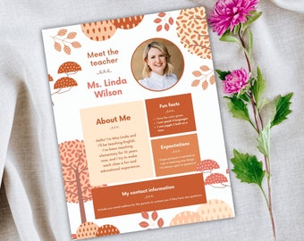 Meet the Teacher Editable I I Meet the Teacher Boho Template I Editable ...