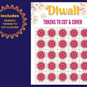 Diwali Bingo Game Printables Diwali Bingo Cards Indian Kids Activity ...