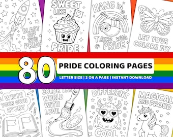 Pride Colouring, Pride Coloring, Printable Colouring Page, Printable Coloring, LGBTQ Coloring, Pride Colour, Pride Coloring Book, Inclusive