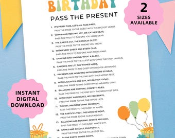 Birthday Pass the Prize Games, Pass the Prize Birthday Games, Birthday Pass the Present Games, Birthday Left Right Game, Birthday Party Game