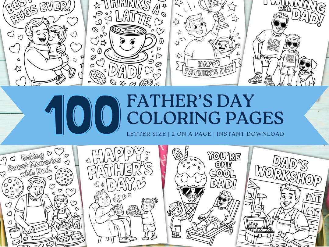 Fathers Day Coloring Pages,preschool Father's Day Craft,father's Day ...
