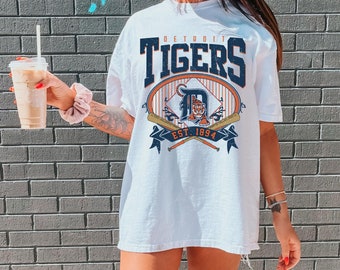 Majestic, Shirts, Cecil Fielder Detroit Tigers Majestic Cooperstown  Throwback Away Baseball Jersey